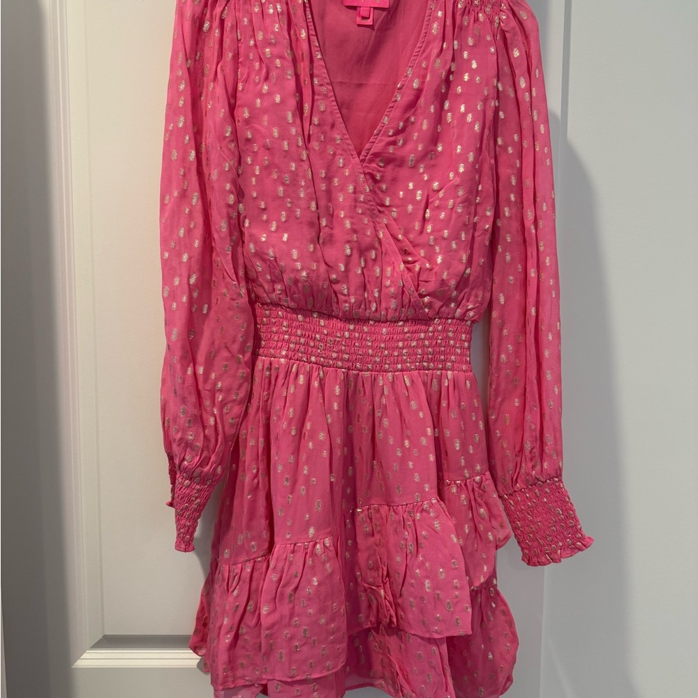 Lilly Pulitzer Pink Smocked Dress